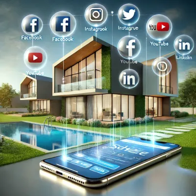  visually represents how social media can help sell properties faster.